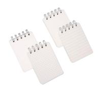 ZUNOXAZ 4 pièces Carnet de Notes Petit Format Bloc-notes à Spirale Déchirable Papier Ligné Quadrillé Pointillé Pad Écriture Pratique pour Étudiants et Bureau