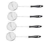 ZUNOXAZ 4 pièces Écumoire Inox Résistante Tamis Fin pour Hot Pot Cuillère Filtrante Pratique