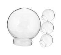 ZUNOXAZ 4 pièces Glass Globe Display Dome Set for DIY Crafts and Home Decoration Glass Bell Jars with Timeless Elegance and Compact Design