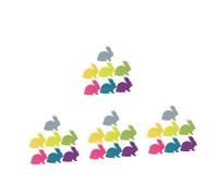 ZUNOXAZ 4 Pièces Lot de Bloc Notes Pâques Format avec Lapin Mignon Adhésif Solide pour École et Fête Fournitures de Bureau Kawaii