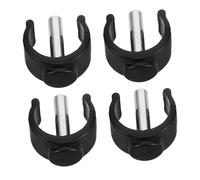 ZUNOXAZ 4 Pièces Lot de Clips de Sécurisation C pour Canne Déambulatoire Accessoires Ajustables pour Béquilles et Déambulateurs Fixation Durable et Compatible avec Divers Types Aides