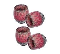 ZUNOXAZ 4 Pièces Set de Tasses à Thé Céramique Chinoises Japonaises Traditionnelles Tasses Rétro pour Dégustation de Thé ou Espresso et Élégant pour Usage Familial et Accueil des Invités
