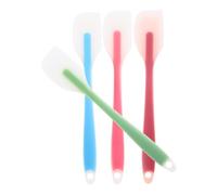 ZUNOXAZ 4 pièces Spatules Silicone Non Adhésives Ustensiles de Cuisine Ergonomiques Résistants pour Cuisson et Décoration de Gâteaux Protection Rayures pour Batterie de Couleur Aléatoire