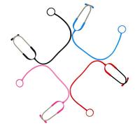 ZUNOXAZ 4 Pièces Stéthoscope Garçon Fille Simulation Médecin Infirmier Jeu Rôle Costume Halloween Mix Couleurs pour Garçons Filles Cadeau Anniversaire