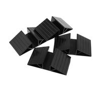 ZUNOXAZ 4 pièces Support de Stabilisation Triangle pour Barrière Sécurité Garçon Fille et Barrière Chien Accessoire Noir sans Outils Lot de Renforcés pour Clôture Autoportante