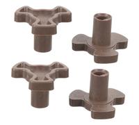 ZUNOXAZ 4 pièces Support Y Plastique pour Plateau Micro-ondes Coupleur Arbre de Plateau Tournant Accessoire de Remplacement Stable et Lot de Compatible Universellement