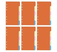 ZUNOXAZ 40 Pièces Diviseurs avec Onglets Colorés Écrits Pages Séparatrices Index pour Classeur À Mobiles Organisation Flexible Cahier Bureau École