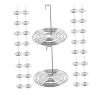 ZUNOXAZ 40 pièces Filtre à Thé Inox avec Ressort pour Bec de Théière Passoire pour Thé Vrac Facile à Fixer et Nettoyer Compatible Plupart des Théières pour Infusion Maison