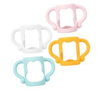 ZUNOXAZ 4pièces Lot De Poignées Silicone Pour Biberon Poignée De Transport Pour Biberon Facile à Installer Utiliser