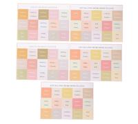 ZUNOXAZ 5 feuilles Étiquettes Autocollantes pour Bible Onglets Index Colorés pour Étude Biblique Autocollants Résistants et Faciles à Lire Adaptés à Âges