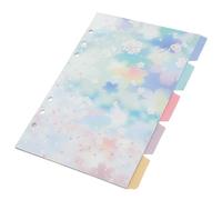 ZUNOXAZ 5 feuilles Intercalaires pour Classeur Pages Séparatrices Détachables avec Onglets Écrits pour Carnet Notes Organisateur Pratique pour Documents et Cahiers