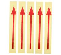 ZUNOXAZ 5 Pièces Autocollants Flèches Directionnelles Réfléchissants Étanches Grand Format Auto Adhésifs pour Boîte Aux Lettres Signalisation Extérieure Amovible