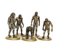 ZUNOXAZ 5 pièces Figurines Primitives Éducatives Modèle Réaliste Jouets Pédagogiques pour Garçon Fille Simulation Homme Singe Outil Dapprentissage Scolaire
