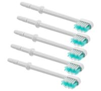 ZUNOXAZ 5 Pièces Lot de 5 Têtes de Brosse de Rechange pour Hydropulseur, Embouts en Plastique Vert, Compatibles Soins Bucco-Dentaires Quotidiens, Nettoyage Inter-Dentaire Précis,