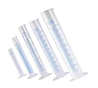 ZUNOXAZ 5 pièces Lot de Cylindres Mesureurs Plastique Gradués Stables pour Laboratoire Cuisine École