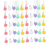 ZUNOXAZ 50 Pièces Boîte de Rangement pour Dents de Lait avec Lanière Organisateur Plastique Sûr pour et Filles Boîte Souvenir Multifonction pour Dents Perdues Colliers et Petits Objets
