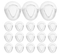 ZUNOXAZ 50 Pièces Coudons De Lunettes Plaquettes De Nez Pour Lunettes Push-in De Nez Eapiènes Remplacement Transparent