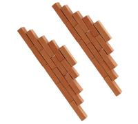 ZUNOXAZ 50 pièces Miniature Micro Bricks Set Small Wall Bricks for DIY Dollhouse Building Model Children's Handcraft Toy for Imaginative Play and Fairy Garden Decor