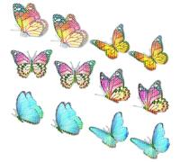 ZUNOXAZ 6 paires Stickers Magnétiques Arc Ciel Décoratifs Collision pour Fenêtres et Moustiquaires Réparation Filet et Protection Oiseaux