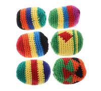ZUNOXAZ 6 Pièces Balles de Jonglage Crochet Multicolores Jouets Apaisants pour Garçon Fille Jeux Extérieurs Garçon Fille Ans