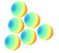 ZUNOXAZ 6 pièces Ballons Arc Ciel Épaissis PVC Écologique Balle de Jeu Rebondissante pour Garçon Fille Adaptée Aux Activités Intérieur et Extérieur