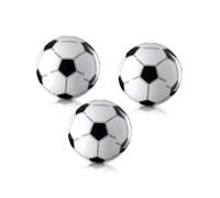 ZUNOXAZ 6 pièces Ballons de Football Gonflables PVC Blanc et Noir Décorations de Fête Thème Football Jouets Élastiques pour Garçon Fille Accessoires de Soirée