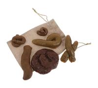 ZUNOXAZ 6 Pièces Faux Caca Réaliste Farce Inoffensif Plastique Souple pour Poisson Avril Accessoire Blague Original pour Fête Bureau et Réunions Amusantes