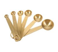 ZUNOXAZ 6 pièces Lot de Cuillères Doseuses Acier Inoxydable pour Cuisine Petites Cuillères Métalliques Ergonomiques pour Sel et Assaisonnements Set pour Mesurer Ingrédients Secs et