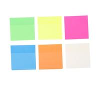 ZUNOXAZ 6 pièces Notes Autocollantes Transparentes Colorées Autocollants Réutilisables pour Bureau et Étude Adhésives Claires pour Annotations et Rappels