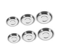 ZUNOXAZ 6 pièces Set de Coupelles Acier Inoxydable Bols à Sauce Assiettes à Condiments pour Soja Huile et Vinaigre Dips et Polyvalents pour Cuisine et Apéritif
