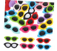 ZUNOXAZ 60 Pièces Breloques Résine Lunettes Demi Ronde pour Coque Téléphone Accessoires DIY Durables et Compatibles avec Divers Modèles Mini Décorations Flatback pour Fabrication Bijoux et