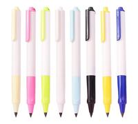 ZUNOXAZ 8 pièces Crayons Éternels sans Encre Porte-mine Réutilisable à Pointe Fine pour Dessin Écriture et Esquisse de Crayons Colorés pour Étudiants et