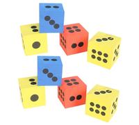 ZUNOXAZ 8 Pièces Dés Mousse EVA Colorés Grand Format pour Jeux Éducatifs et Récréatifs Jouets Ludiques pour Garçon Fille Apprentissage des Mathématiques Intérieur et