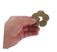 ZUNOXAZ 8 Pièces Feng Shui Brass Divination Coins for Fortune-Telling and Prosperity Chinese Craft Coins with Cultural Symbolism Mixed Style