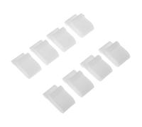 ZUNOXAZ 8 pièces Lot de Clips en Silicone Antidérapants pour Couvercles de Four Accessoires de Sécurisation et Rangement de Casseroles Résistants à Haute Température Blancs