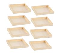 ZUNOXAZ 8 Pièces Plateaux Bois Non pour Puzzles Organisateurs de Blocs à Empiler Trays de Jeu Portables pour Garçon Fille Surface Plate Professionnelle pour et Rangement