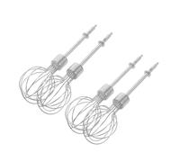 ZUNOXAZ Accessoires pour Batteur Électrique 4 Pièces en Acier Inoxydable, Mini Fouets à Œufs Polyvalents, Compatibles Mixeurs Portatifs, la Cuisine et Pâtisserie, Nettoyage Réutilisable