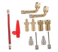 ZUNOXAZ Adaptateur Valve Pneu Set Connecteur Gonflage Voiture Gain de Installation Facile