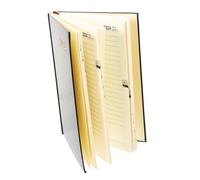 ZUNOXAZ Agenda Cahier de Planification pour Étudiant Carnet de Gestion Du Léger avec Couverture PU Noire Bloc-notes Journalier Polyvalent pour Organisation Quotidienne et Suivi de