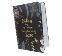 ZUNOXAZ Agenda Scolaire Rechargeable avec Sangle Sécurisée Organiseur Hebdomadaire et Mensuel Carnet de Notes Portable pour Planification Quotidienne et Suivi des Objectifs