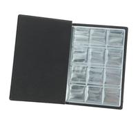 ZUNOXAZ Album de Collection de Cuir PU avec Transparentes Classeur pour Monnaies Jetons et Badges Support Organisateur pour