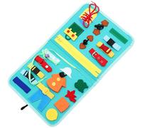 ZUNOXAZ Apprentissage Montessori Éducatif pour Garçon Fille Ans Planche Activités Sensorielle Développement Motricité Fine et Compétences Vie Quotidienne