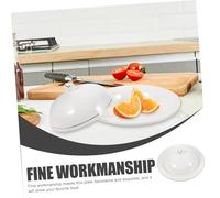 ZUNOXAZ Assiette Céramique avec Couvercle Plateau de Service Rond pour Steak Dessert et Pâtes pour Table et