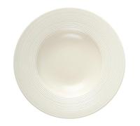 ZUNOXAZ Assiette Creuse Céramique Beige pour Pâtes Salade et Desserts Vaisselle Résistante Multifonction pour Maison et Restaurant