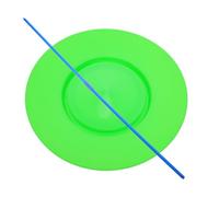 ZUNOXAZ Assiettes de Jonglage en Plastique Vertes avec Baguettes Jeu D’Équilibre Rotatif pour Spectacles Équipement D’Adresse pour Performances et Entraînement aux Figures de Jongleur