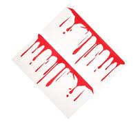ZUNOXAZ Autocollants Voiture Halloween Sanglants Réalistes Stickers Décoratifs Gouttes de Sang pour Capot Feux Arrière et Vitres Faciles à Enlever sans Résidus Décoration Effrayante pour
