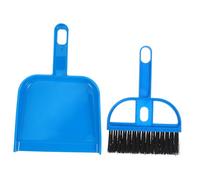 ZUNOXAZ Balayette et Pelle Mini Portable Douce pour Table et Lit Balai Compact pour Nettoyage de Bureau et Voiture Brosse Ménage Polyvalente Bleue