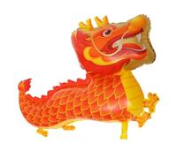 ZUNOXAZ Ballon Dragon Pour Décoration De Fête Du Nouvel An Chinois Ballon Année Du Dragon Rouge Pour Ambiance Festive Et Décor De Printemps