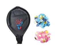 ZUNOXAZ Ballon Latex pour Fête Prénatale Kit de Ballon Shower Garçon ou Fille avec Confettis et Roses Décoration pour de Genre et Anniversaire