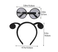 ZUNOXAZ Bandeau D'antenne Insecte Et Lunettes Cosplay 1 Set Taille Unique Léger Fête Anniversaire Bal Masqué Accessoire Créatif Pour Adultes Et Garçon Et Filles